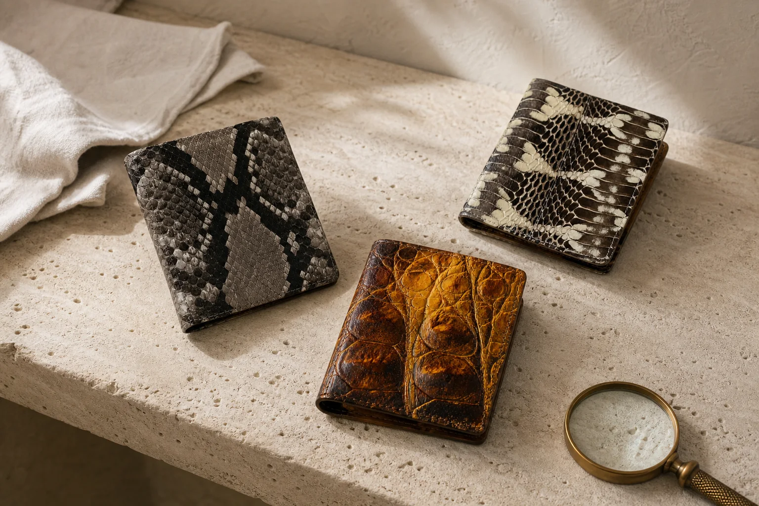 Cobra, Python, or Crocodile? Choosing an Exotic Leather Wallet