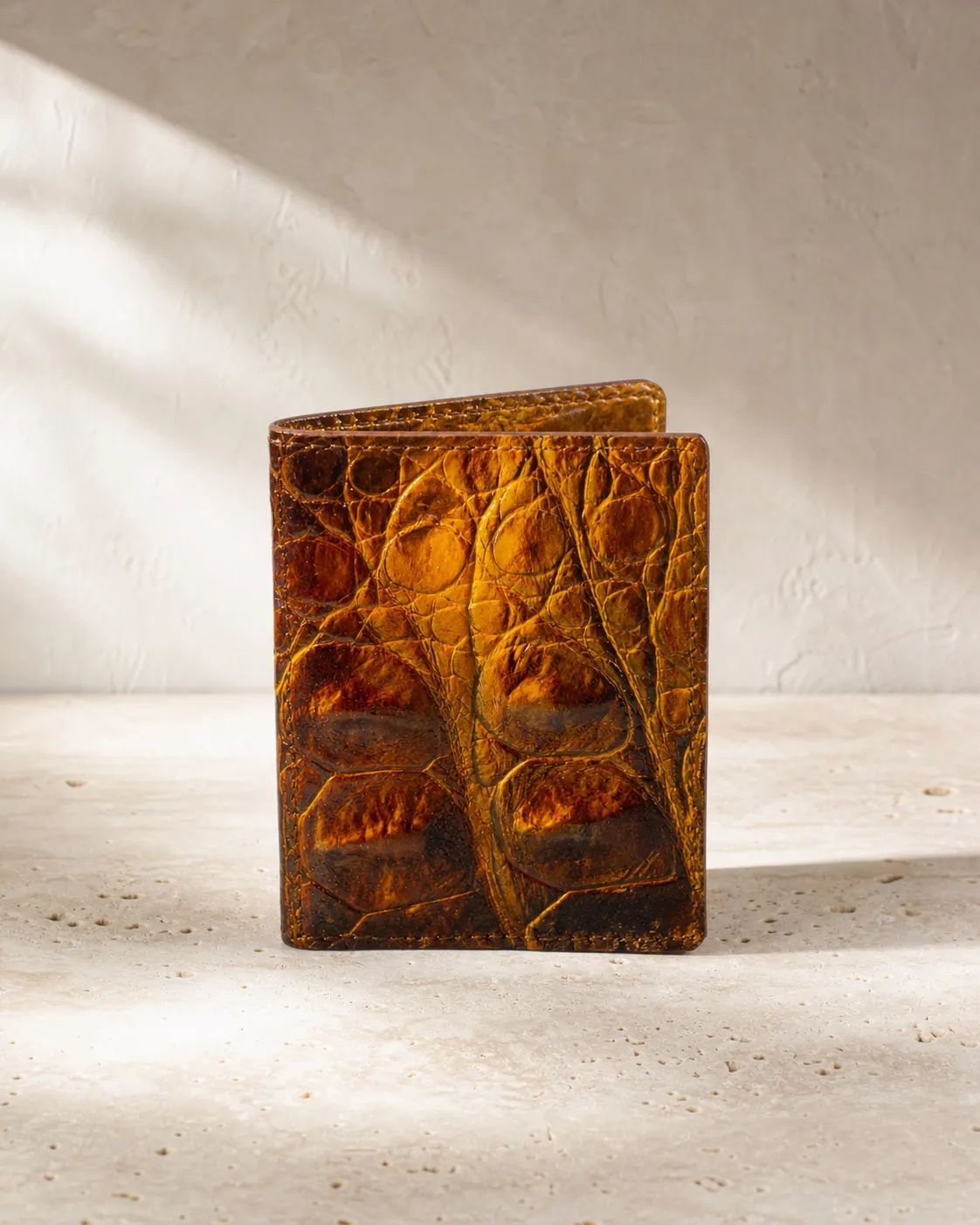 Crocodile Scale Bifold Wallet