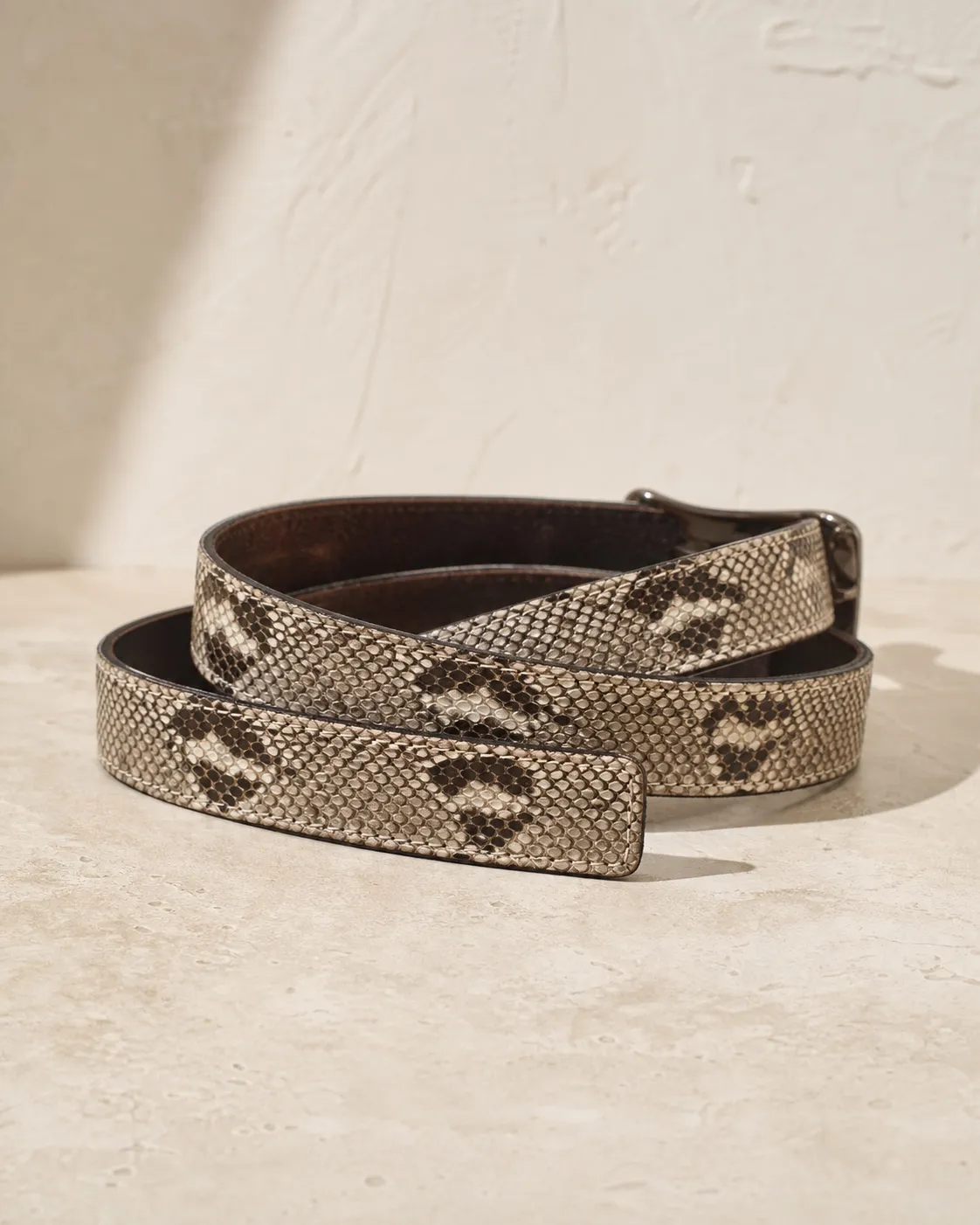 Python Snakeskin Belt