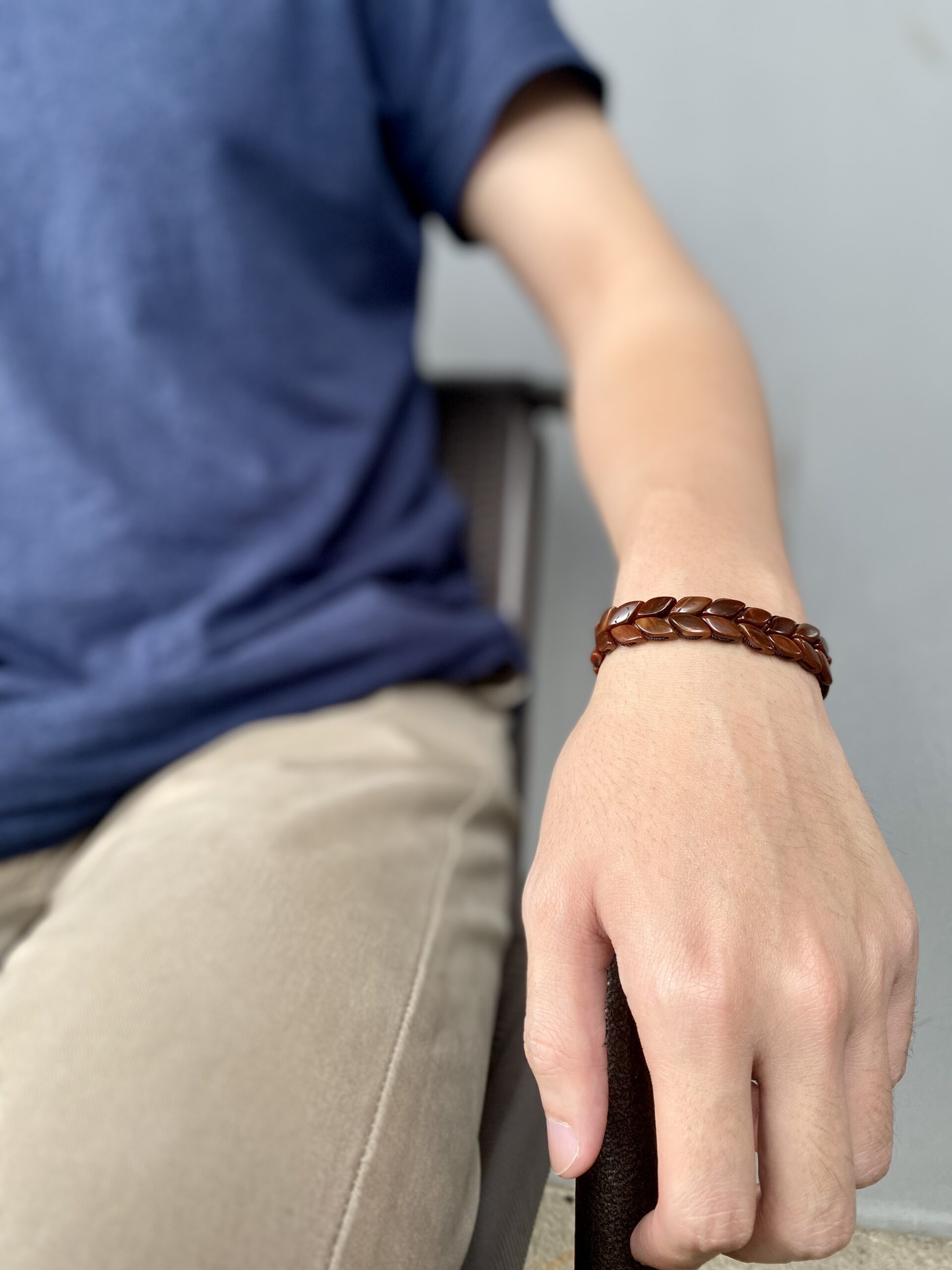 Handmade Kokka Wood Bracelet - Image 3